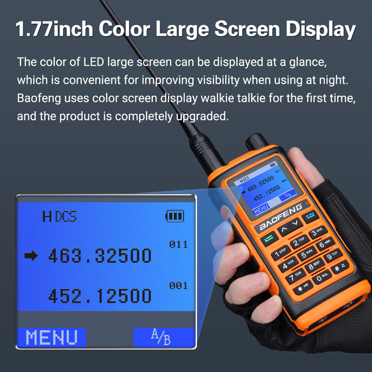 Baofeng 2023 UV-17 Pro 1800mAH 999 Channels Talkie UHF/VHF 5W Long Range Radio