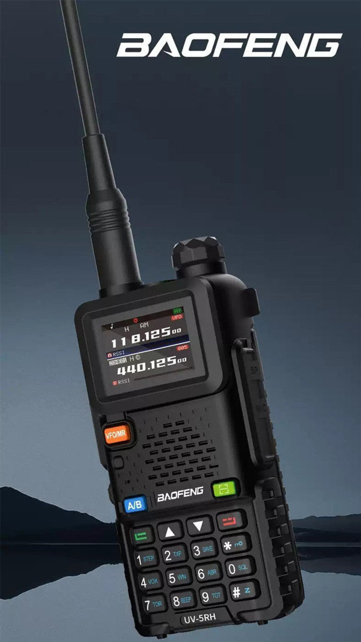 Baofeng UV 5RH PRO Waterproof Walkie Talkie UHF/VHF 1W Long Range Radio