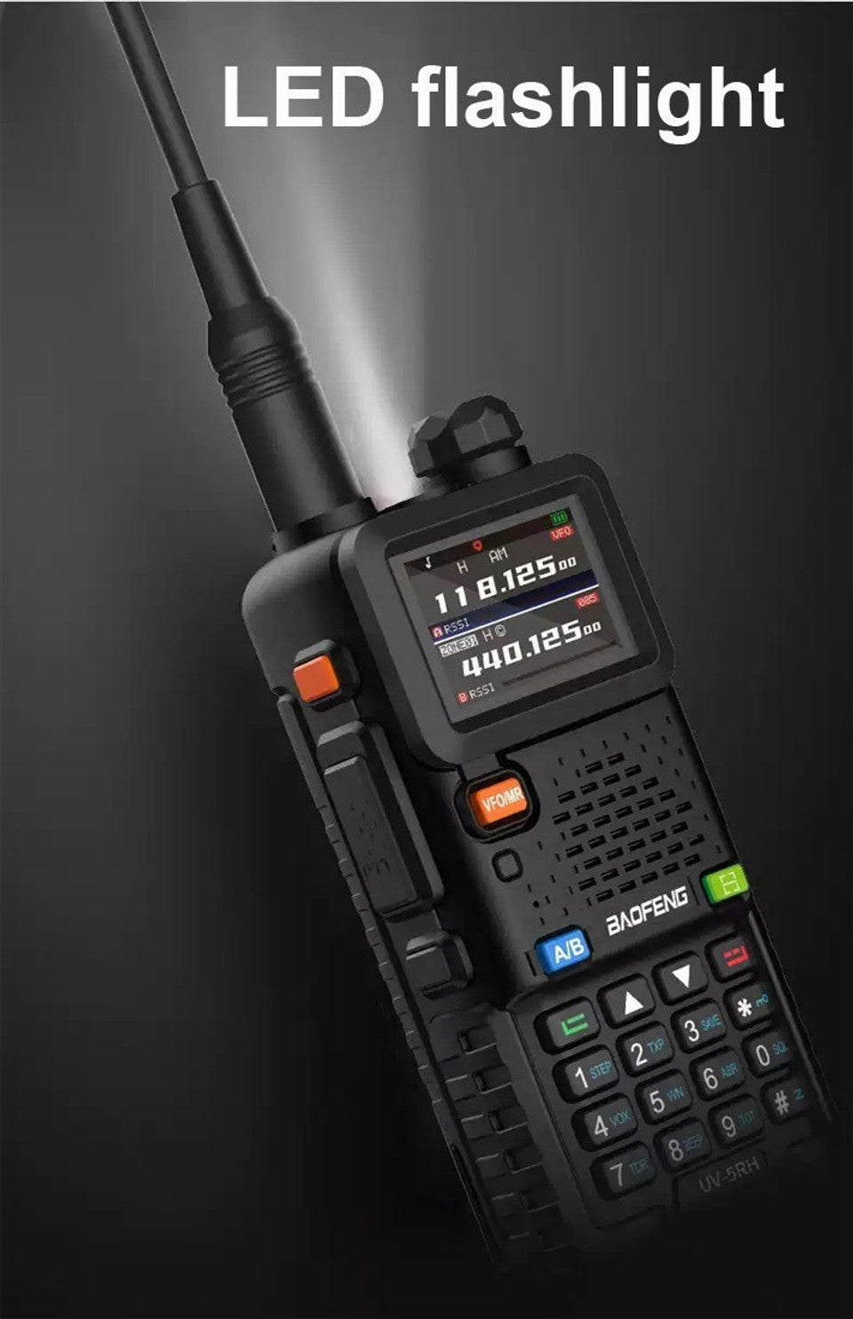 Baofeng UV 5RH PRO Waterproof Walkie Talkie UHF/VHF 1W Long Range Radio