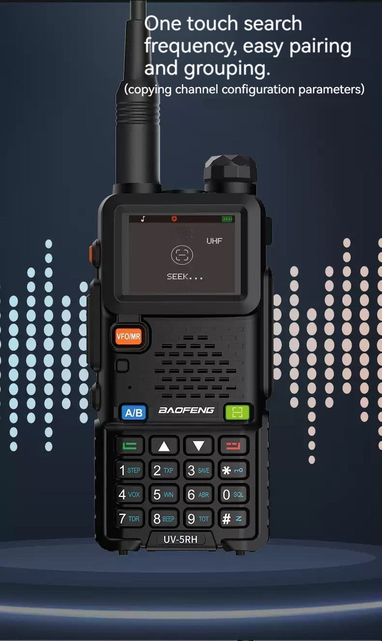 Baofeng UV 5RH PRO Waterproof Walkie Talkie UHF/VHF 1W Long Range Radio