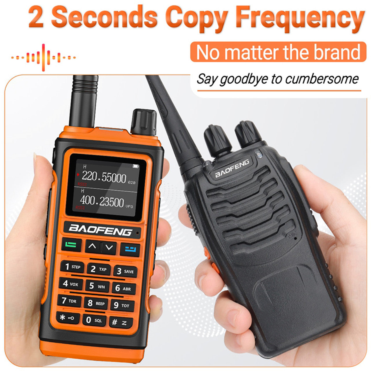 Baofeng 2023 UV-17 Pro 1800mAH 999 Channels Talkie UHF/VHF 5W Long Range Radio