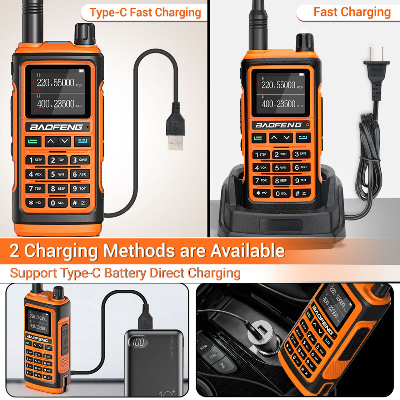 Baofeng 2023 UV-17 Pro 1800mAH 999 Channels Talkie UHF/VHF 5W Long Range Radio