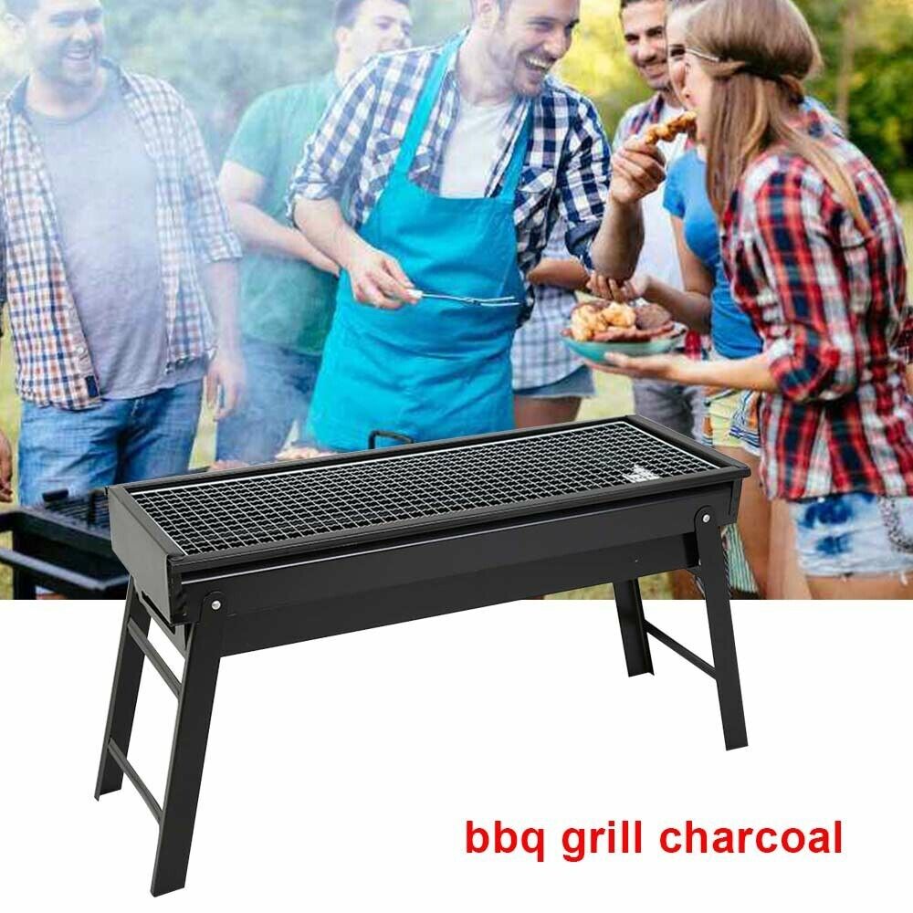 Large BBQ Grill Portable Folding Charcoal Barbecue Garden Picnic Steel Stove UK