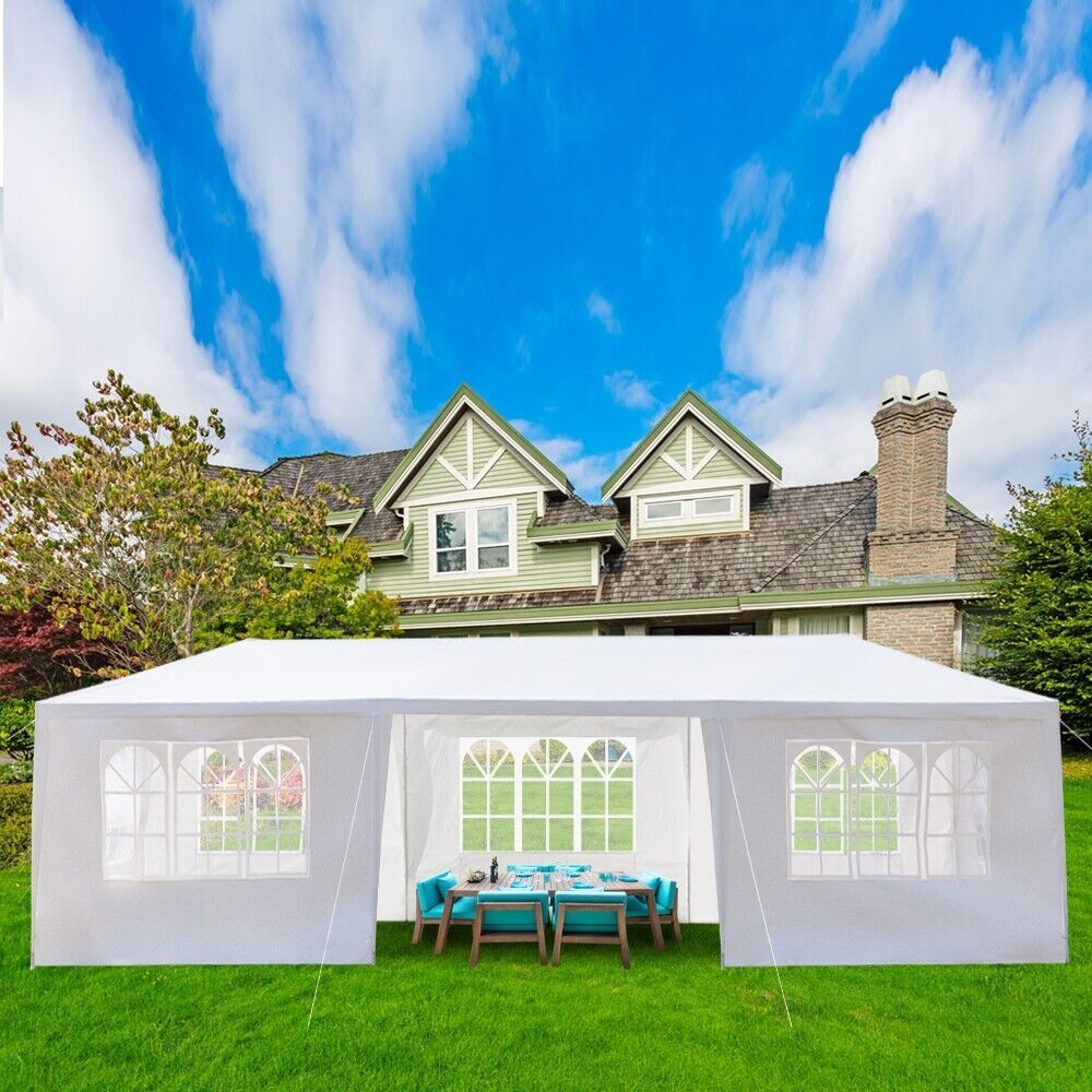 3M X 9M Heavy Duty Gazebo Garden Wedding Marquee Canopy Party Tent Shelter