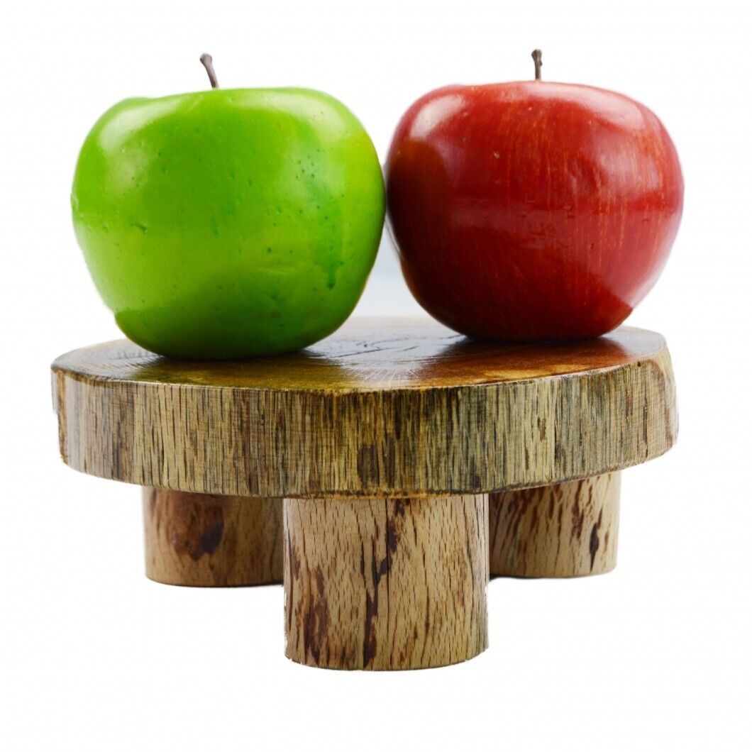 Handcrafted Natural Cake stand Wooden Slice Fruit Cupcake platform Cake Display