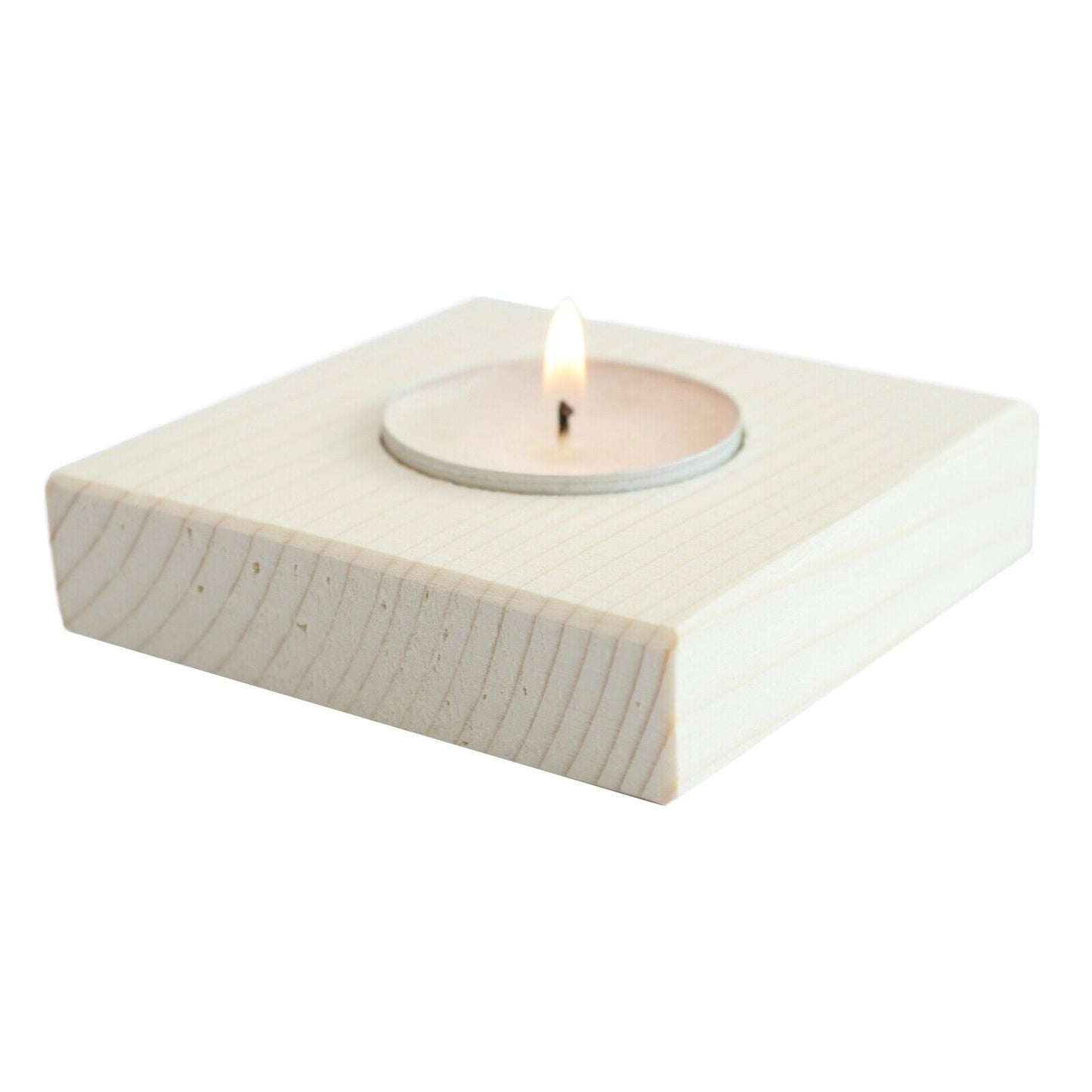 4 Tea Light Candle Holder Table Centerpiece Christmas Wedding Decorative Wood