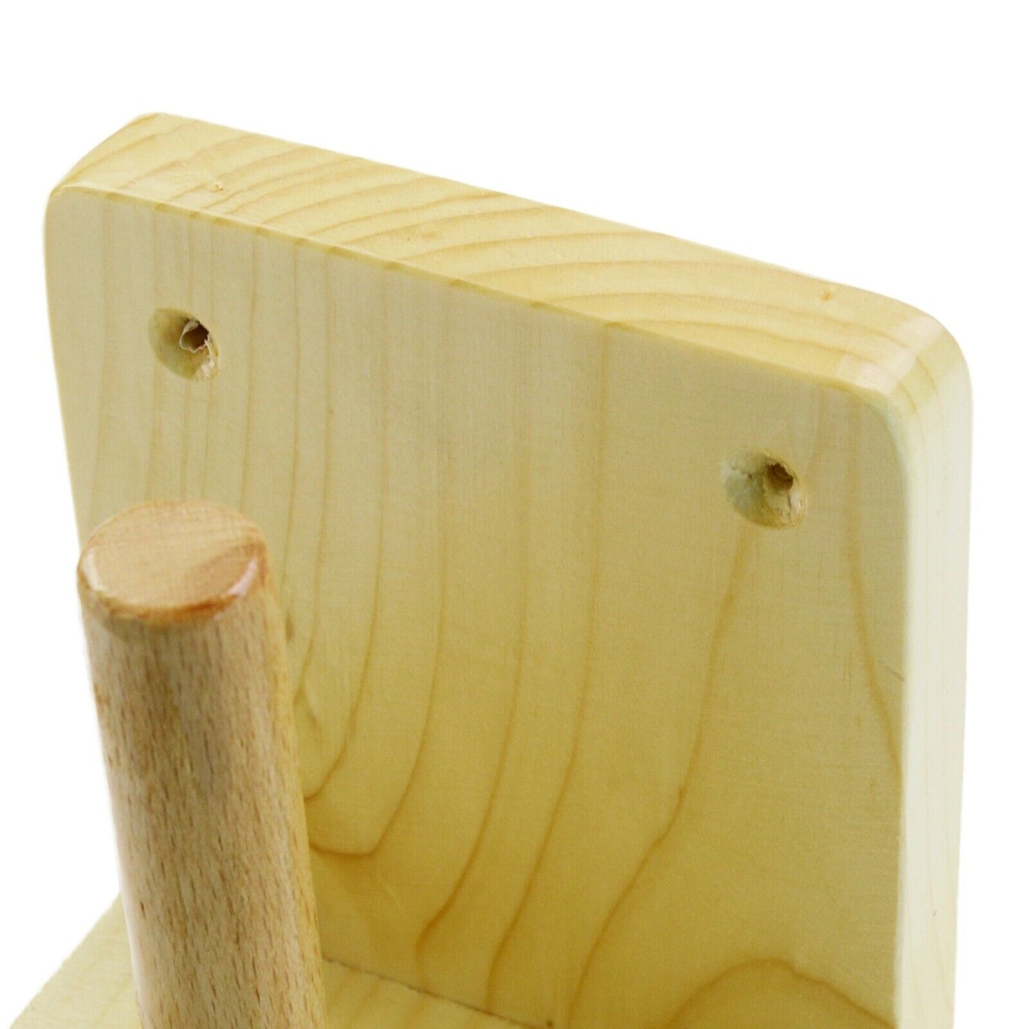 Wooden Toilet Loo Roll Holder Tissue Storage Wall Mounted Unique Accessory