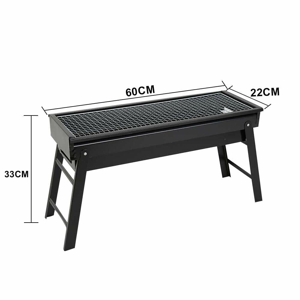 Large BBQ Grill Portable Folding Charcoal Barbecue Garden Picnic Steel Stove UK