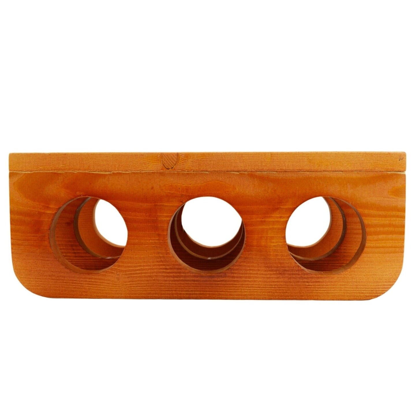 Wooden Wine Rack 6 Bottle Storage Crate Holder Store Cabinet Natural Lacquer