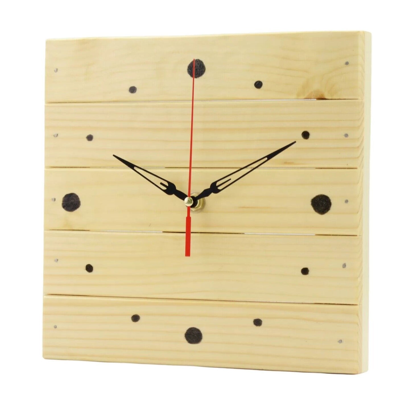 Unique Wall Clock Handmade Wooden Rustic Shabby Unusual Decor Home Clocks Gift