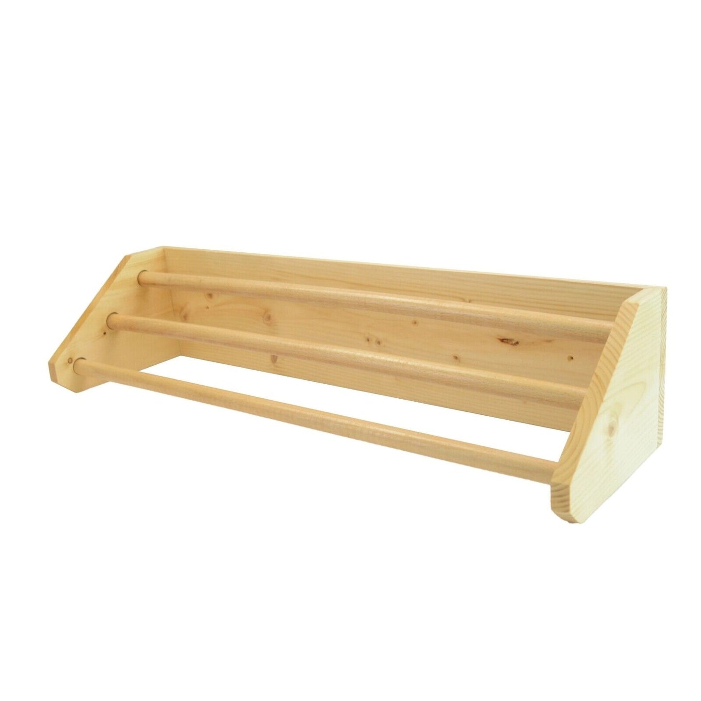 Large 3 Tier Bathroom Towel Rail, Bathroom Wooden Towel Rack Handmade Storage
