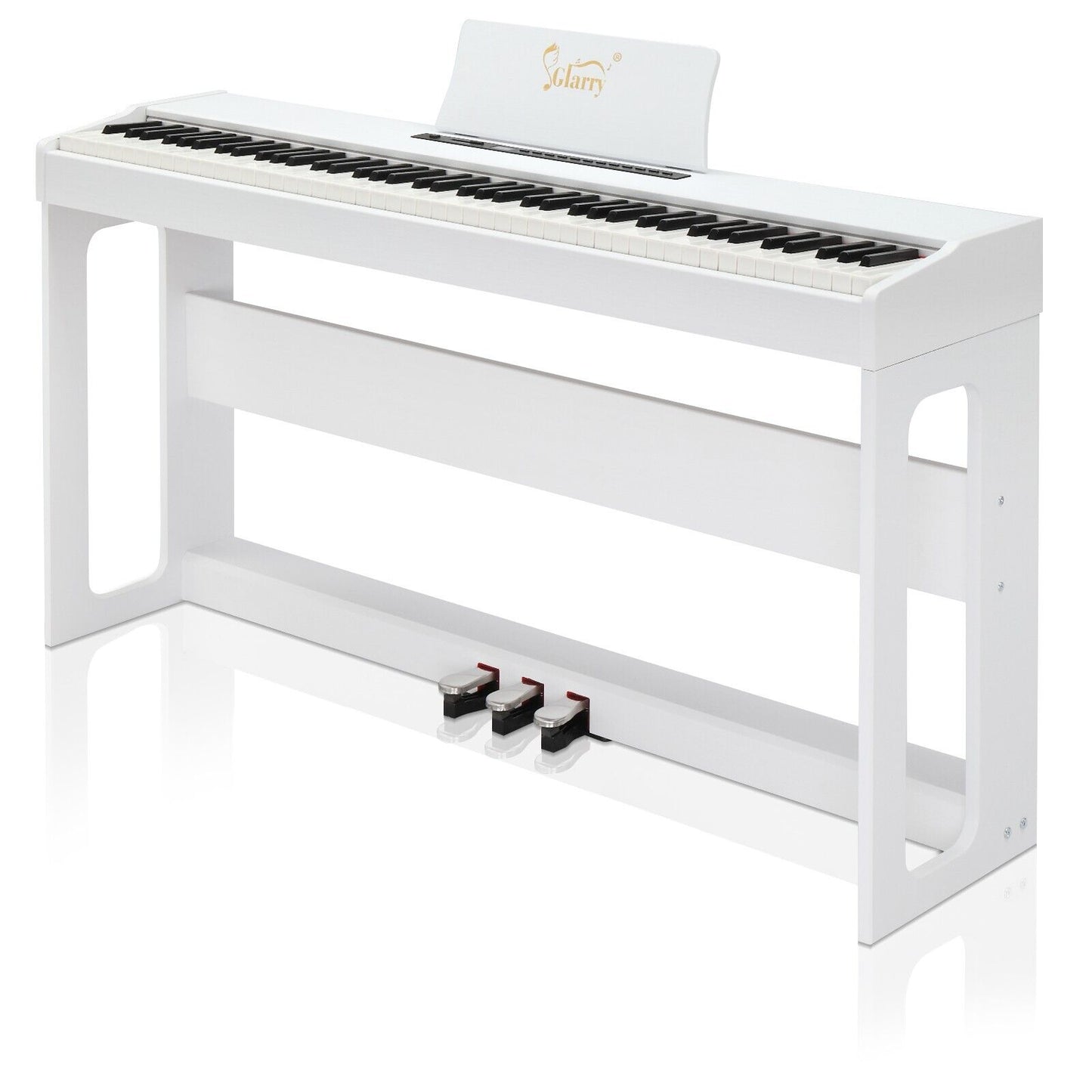 Glarry GDP-104 88 Key Full Weighted Keyboards Digital Piano with Stand Xmas Gift