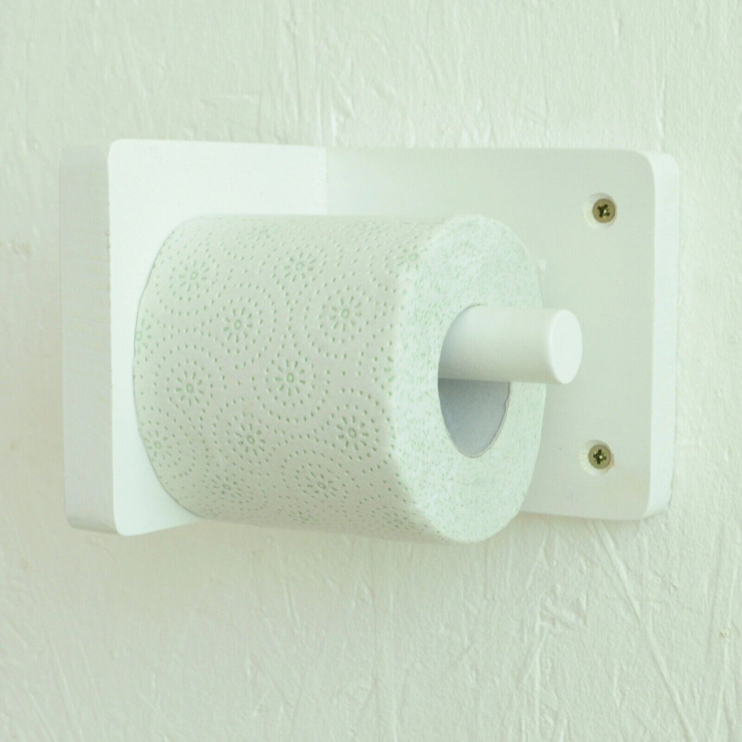 Wooden Toilet Loo Roll Holder Tissue Storage Wall Mounted Unique Accessory