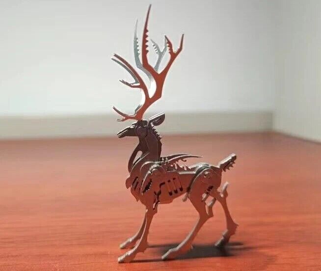 3D Metal Model Kits Deer 3D Puzzle Adult Punk Steampunk Mechanical Building Kit