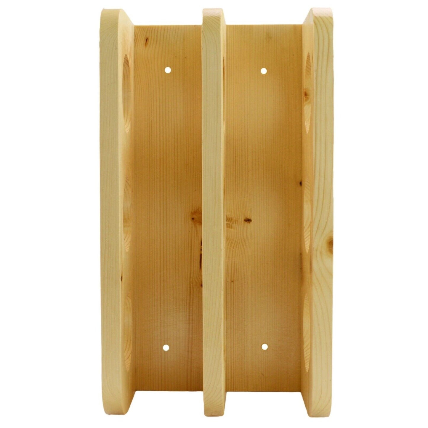 Wooden Wine Rack 6 Bottle Storage Crate Holder Store Cabinet Natural Lacquer