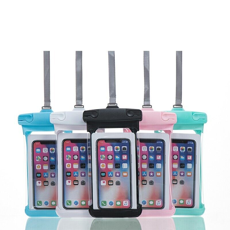7.2 inch Universal Waterproof Phone Pouch Glowing Bag Multiple Colours