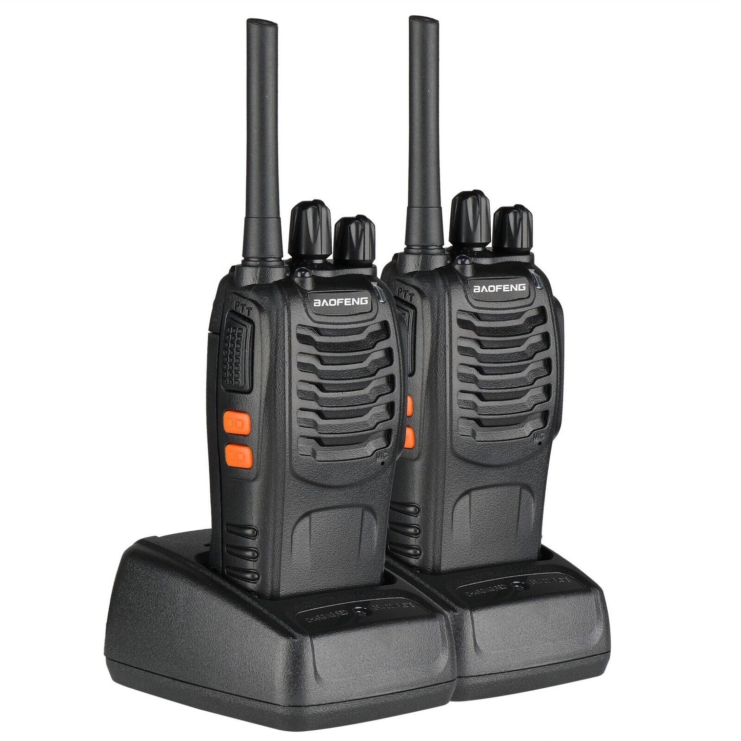 2x Baofeng BF-88e PMR446 Walkie Talkie Long Range Two Way Radio + Earpiece