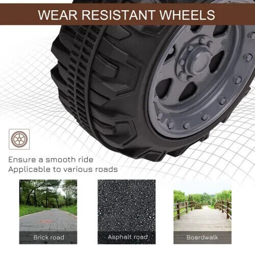 HOMCOM 6V Kids Electric Ride on Car Toddler Quad Bike ATV for 18-36 month Black