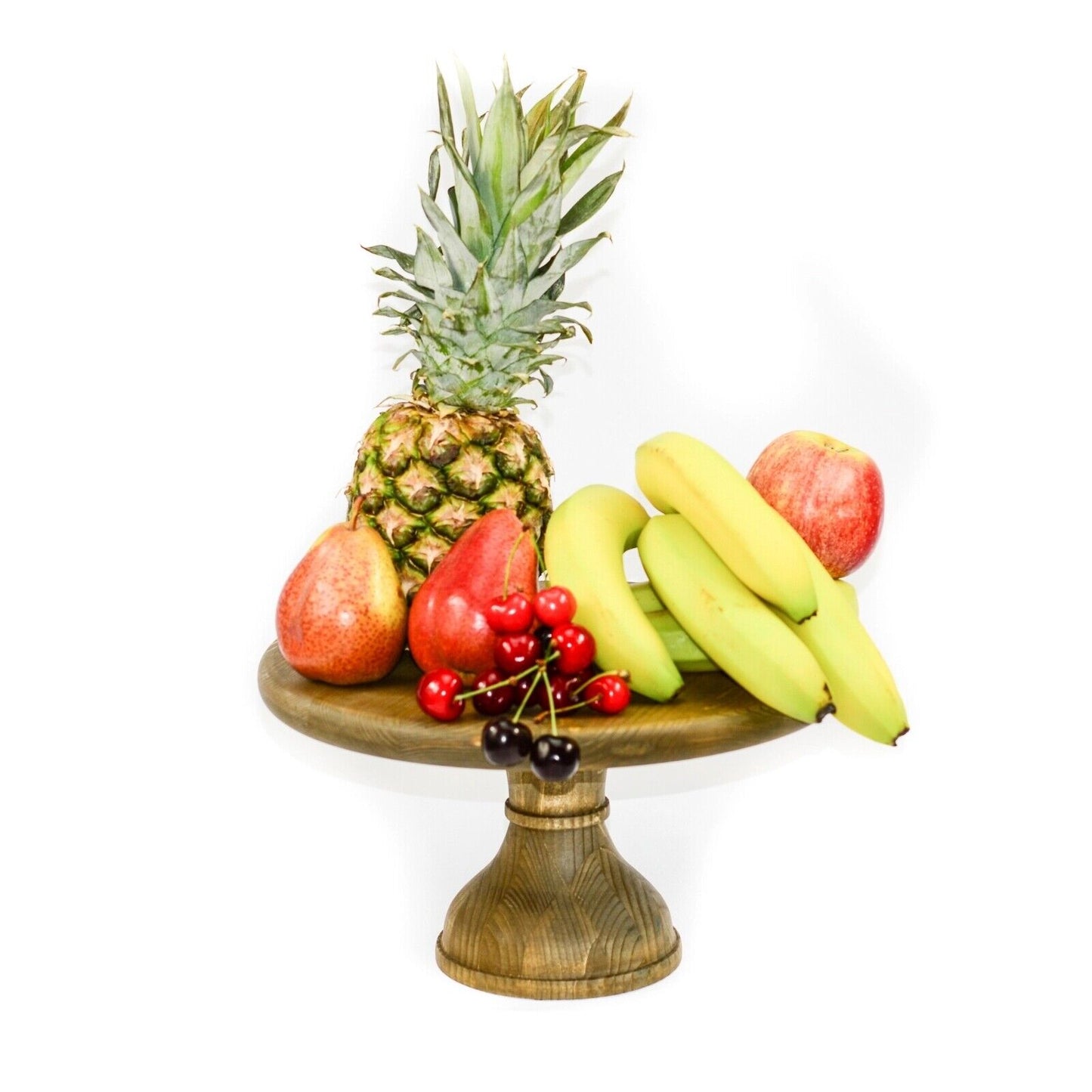 Wooden Cake stand Solid Wood Fruit Cupcake Platform Display 37cm