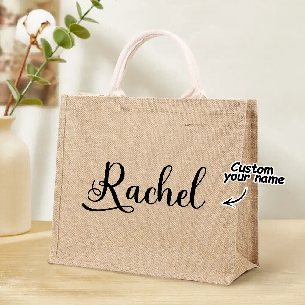 Shopping Shoulder Reusable Tote Custom Name Beach Summer Bag Gifts For Her