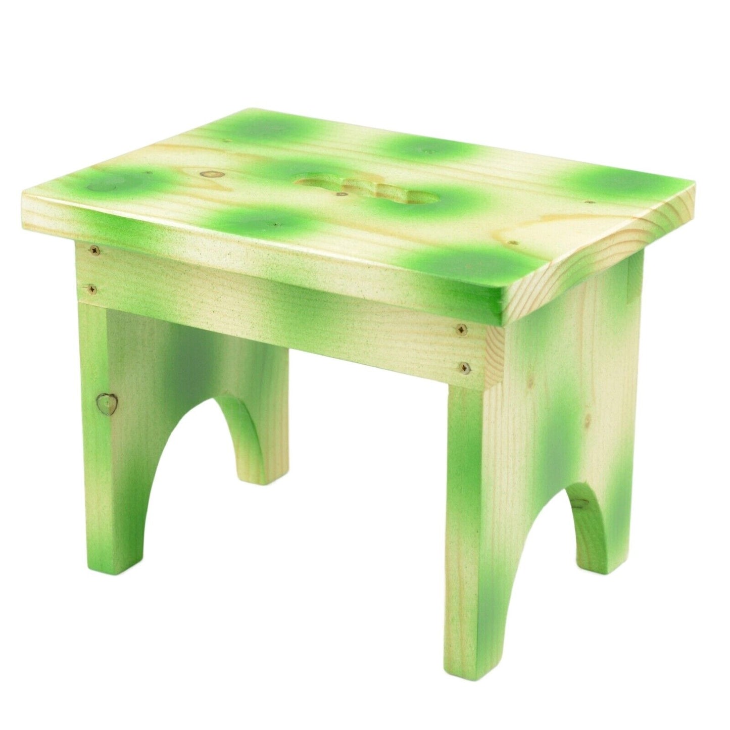 Kids Colourful Solid Wood Wooden Eco Friendly Stool Child Toddler Children