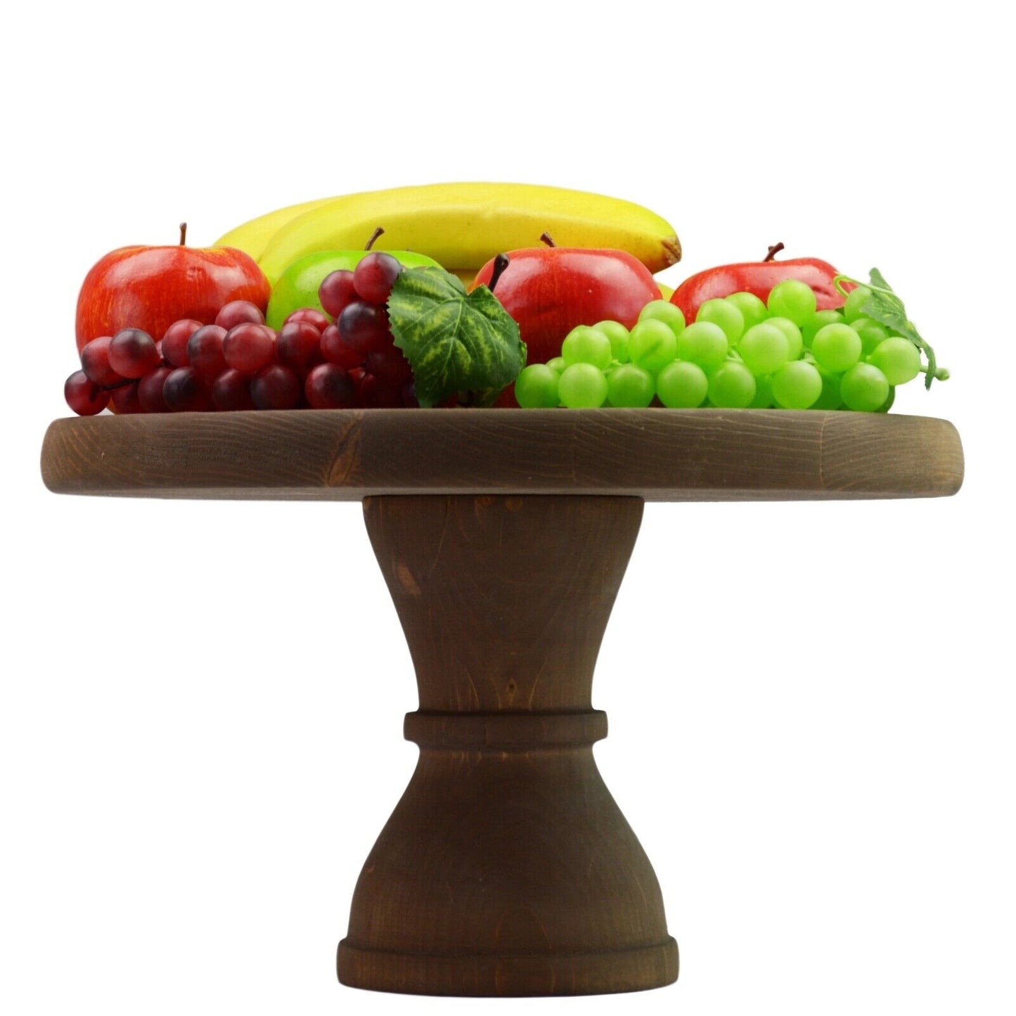 Wooden Cake stand Solid Wood Fruit Cupcake Platform Display 37cm
