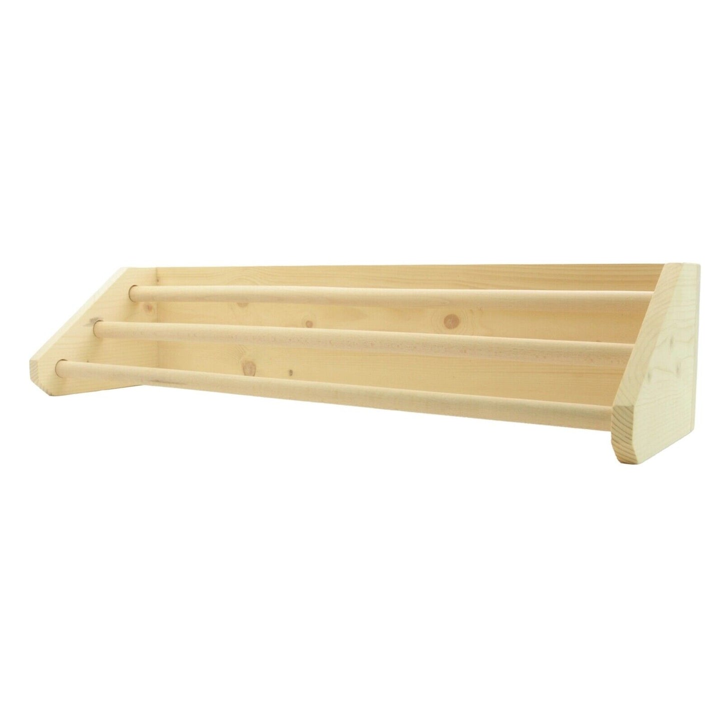 Large 3 Tier Bathroom Towel Rail, Bathroom Wooden Towel Rack Handmade Storage