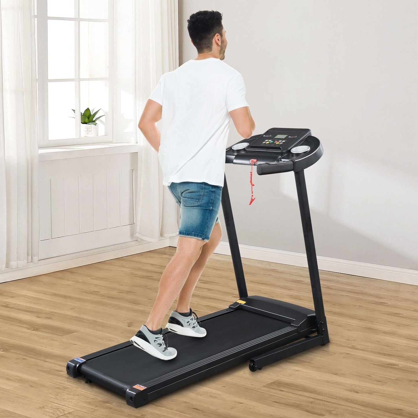 Treadmill Running Adjustable Electric Bluetooth Speakers Folding Machine