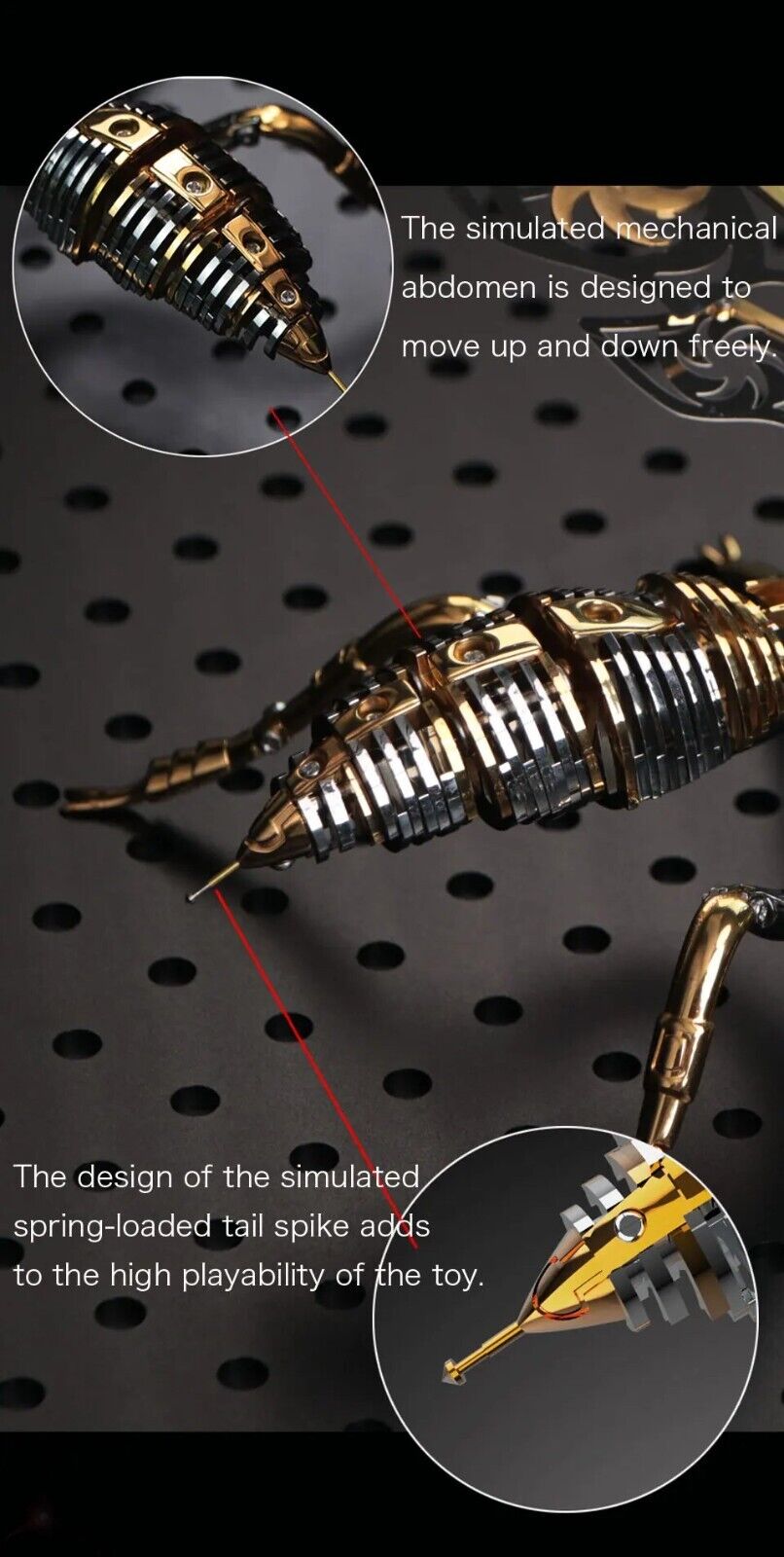 3D Metal Model Kits Wasp Moving Parts Adult Steampunk Mechanical Building Kit