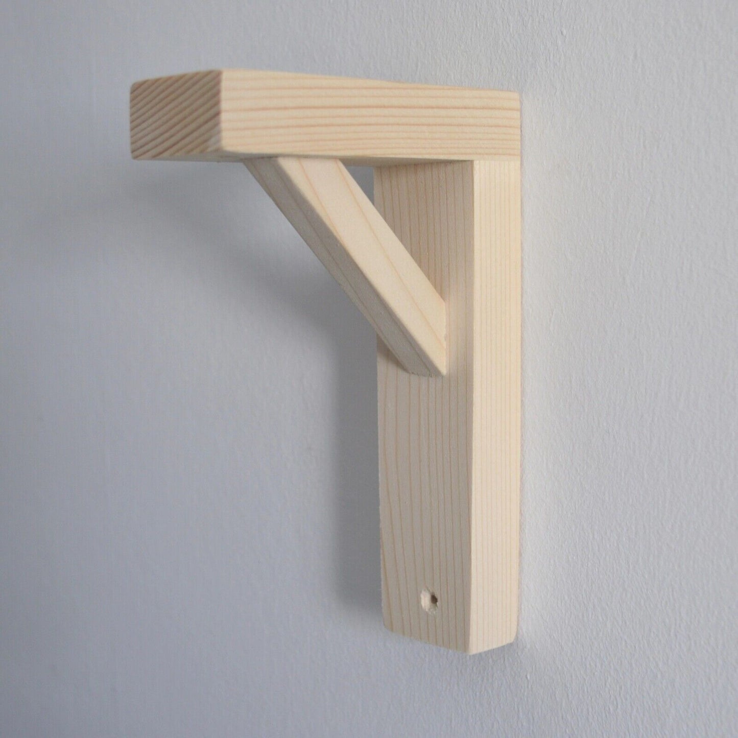 Latxot Woodwork Natural Pine Wooden Shelf Brackets Bracket Multiple Dimensions