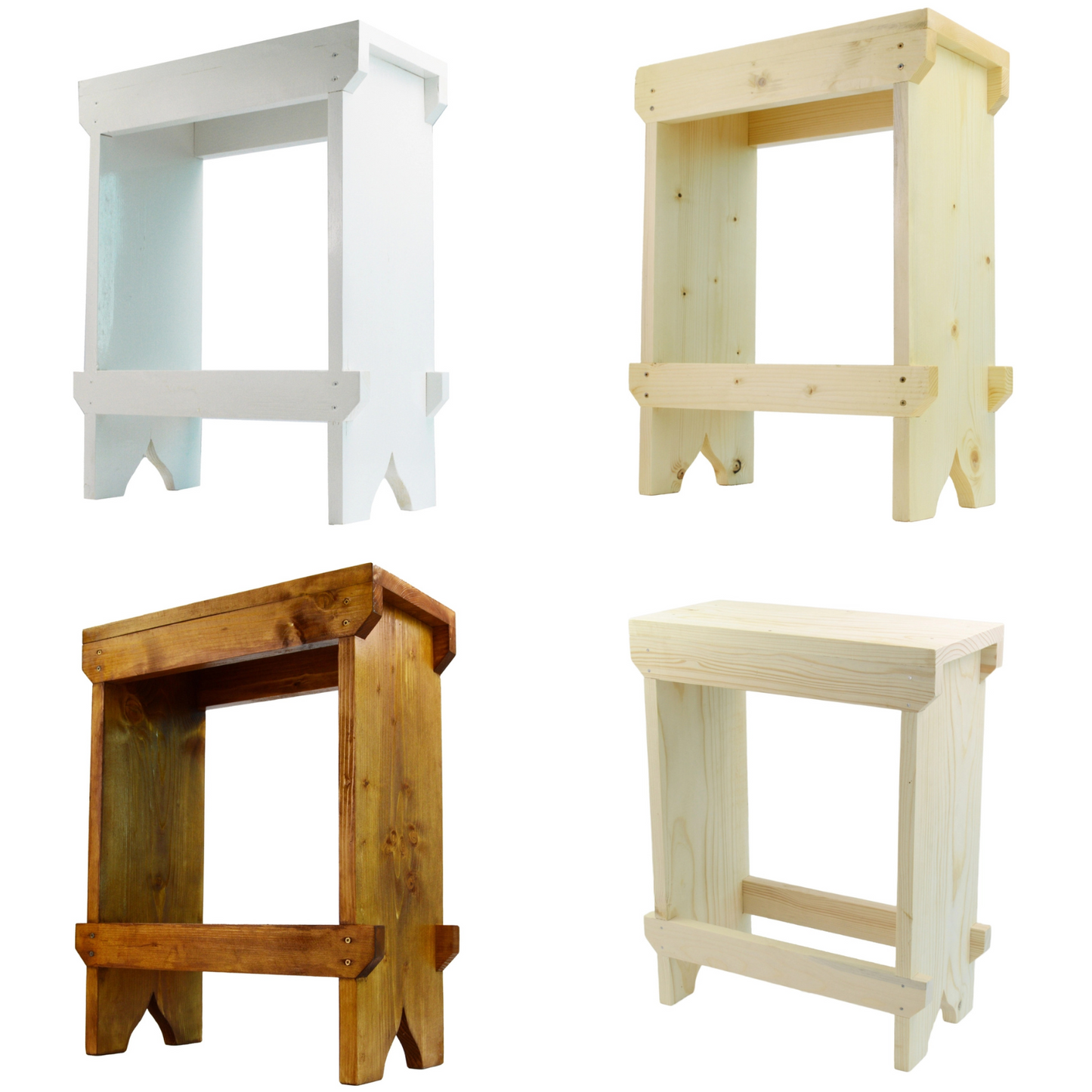 Handmade Rustic Primitive High Chair Breakfast Kitchen Bar Stool Seat Shabby