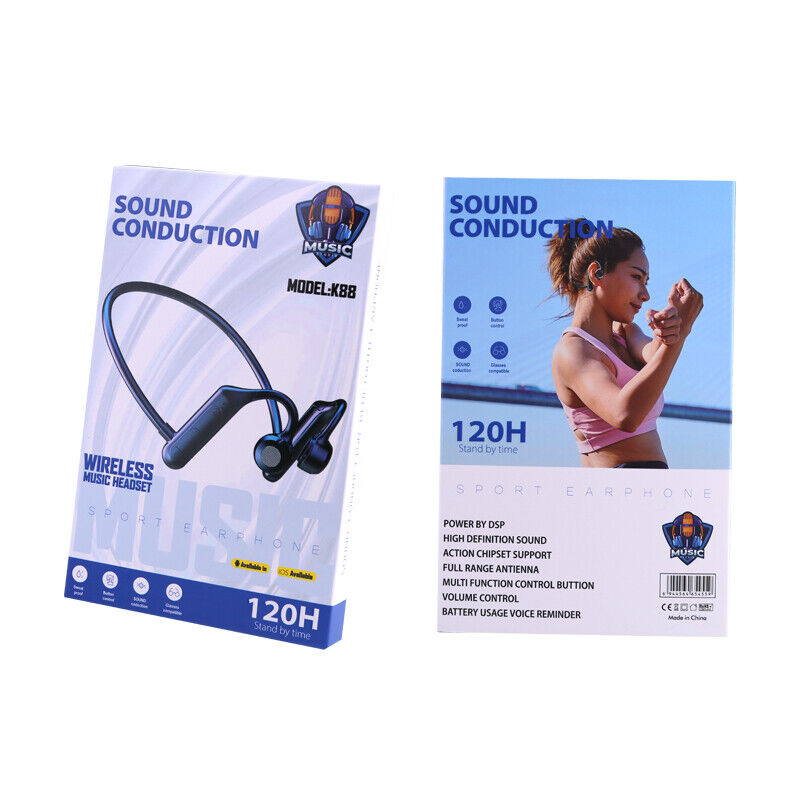 Conduction Earphones Wireless Bluetooth Headset Sport Waterproof Headphones