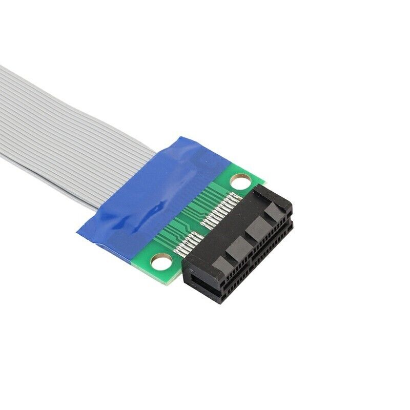 PCI-E 1X Slot Riser Card Extender Extension Ribbon Flex Cable PCI-Express Lead