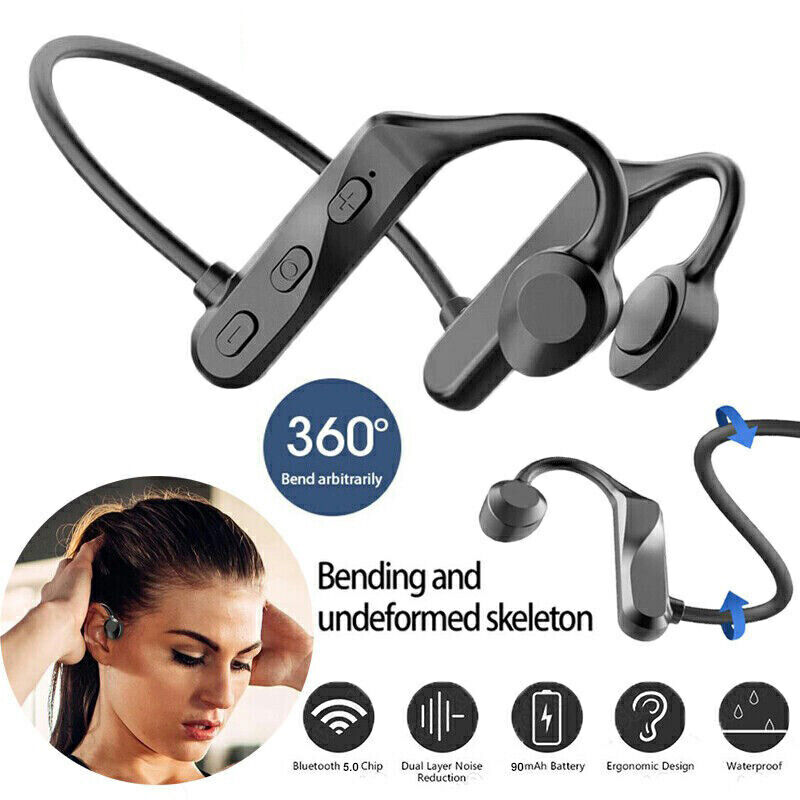Conduction Earphones Wireless Bluetooth Headset Sport Waterproof Headphones