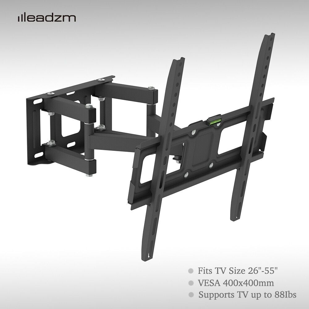 TV Stand Bracket Large Wall Mounted Adjustable 26-55 inch TV LEADZM 2023