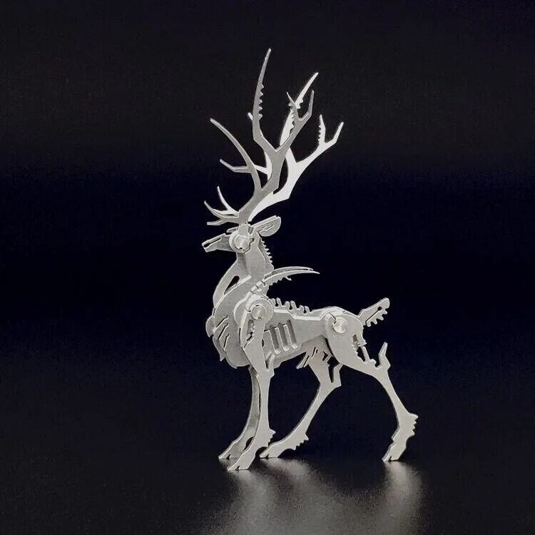 3D Metal Model Kits Deer 3D Puzzle Adult Punk Steampunk Mechanical Building Kit