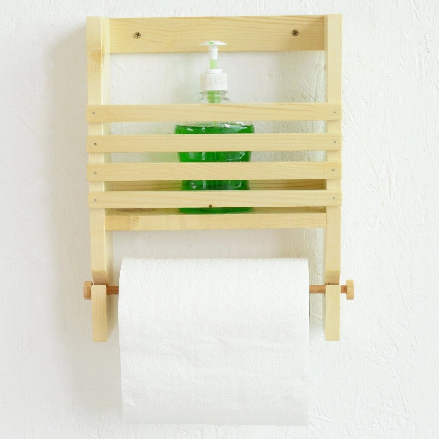 Rustic Handmade Bathroom Wall Floating Shelf Wooden Storage Shelving Unit Eco
