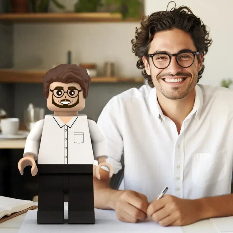 Personalized 3D Print Custom Giant Minifigs Photo Giant Minifigs Turn Your Photo