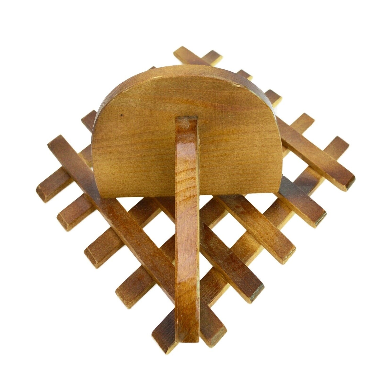 Handmade Wall flower holder wooden rack wall mount flower stand 46 x 31 cm