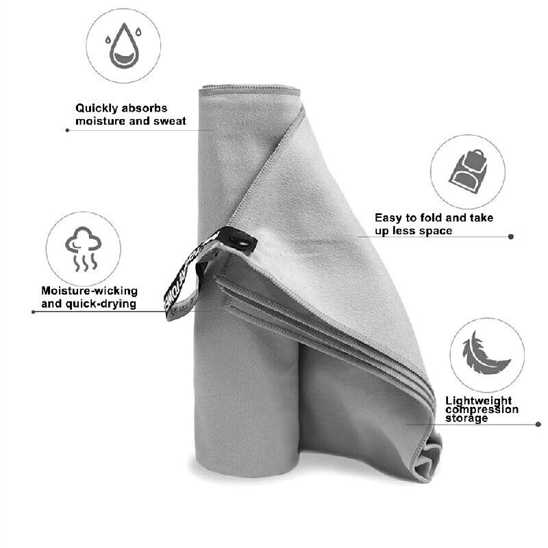 Microfiber Towel Sport Bath Gym Quick Drying Travel Swimming Camping Beach Towel