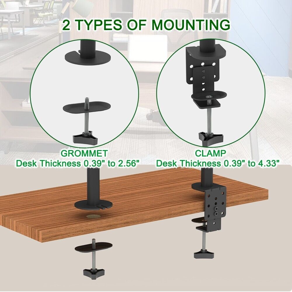 TV Stand Bracket DeskTop Monitor Table Moveable Rotatable For 13-27 inch TV