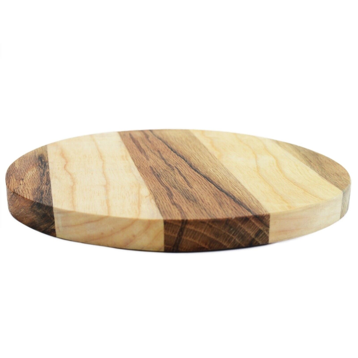 Round circular wooden chopping board cutting serving pizza 100% Solid Wood