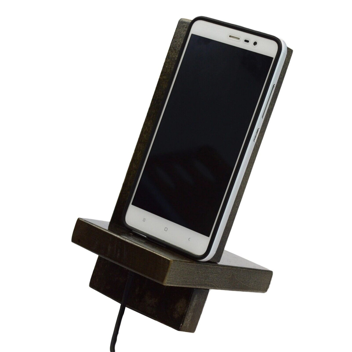 Handmade Wood Natural Dock Stand Holder For Apple iPhone iPad Phones Samsung