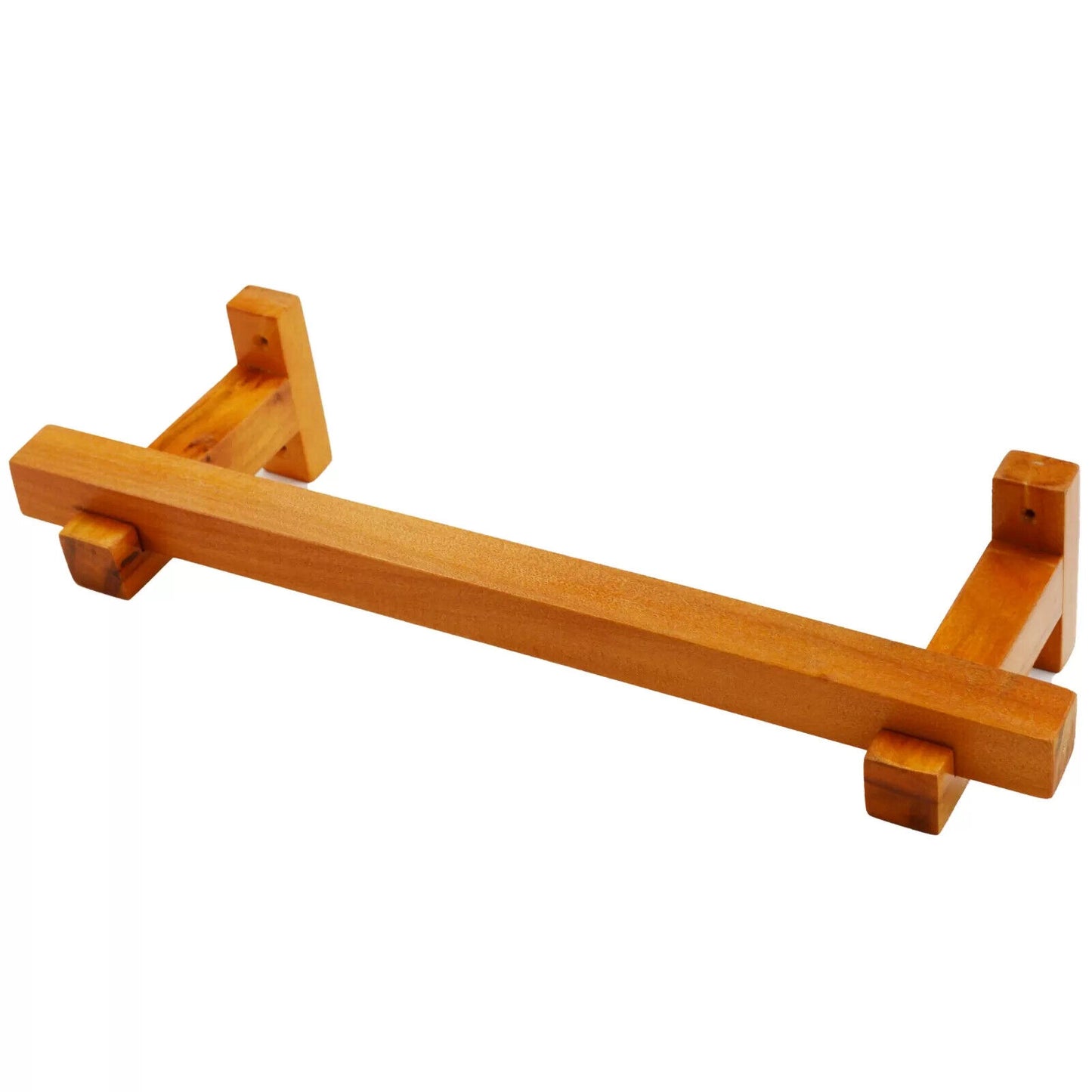 Eco Friendly Towel Rail Holder Hook Bathroom Kitchen Handmade Natural Wood