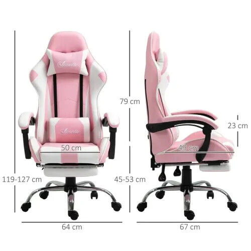 Gaming Chair Recliner Swivel Office Ergonomic Lumber PC Computer Desk Chairs