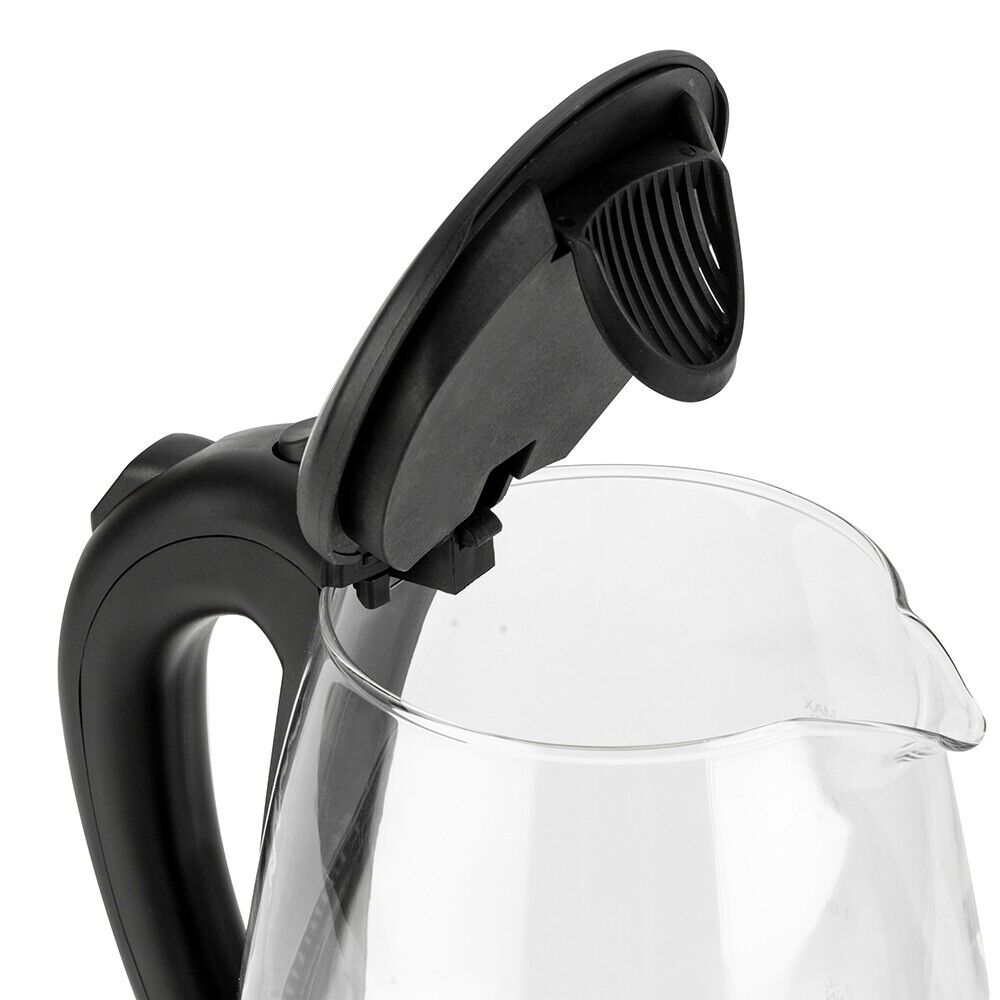 HD-1857-A 220V 2000W 1.8L Electric Glass Kettle UK Plug