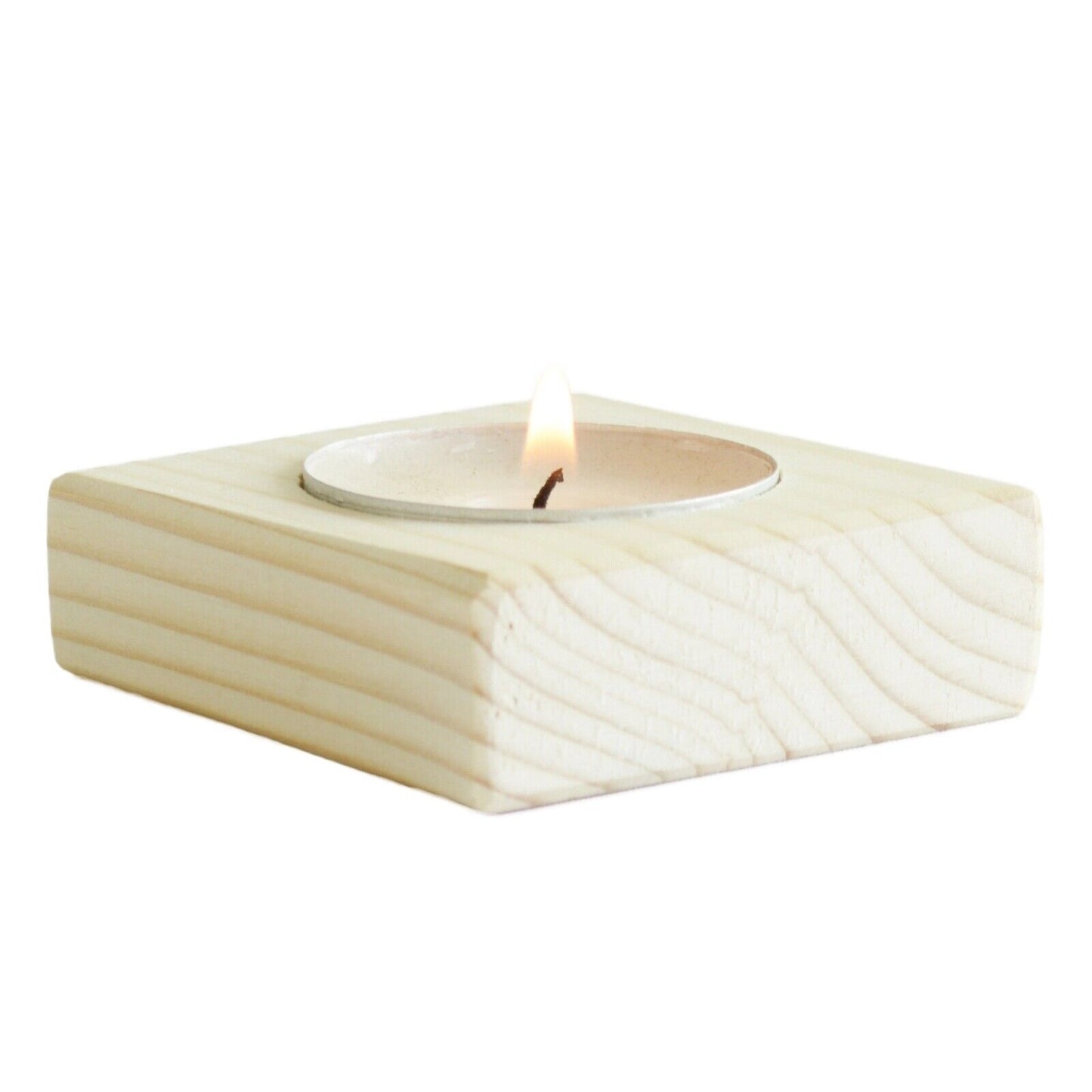4 Tea Light Candle Holder Table Centerpiece Christmas Wedding Decorative Wood