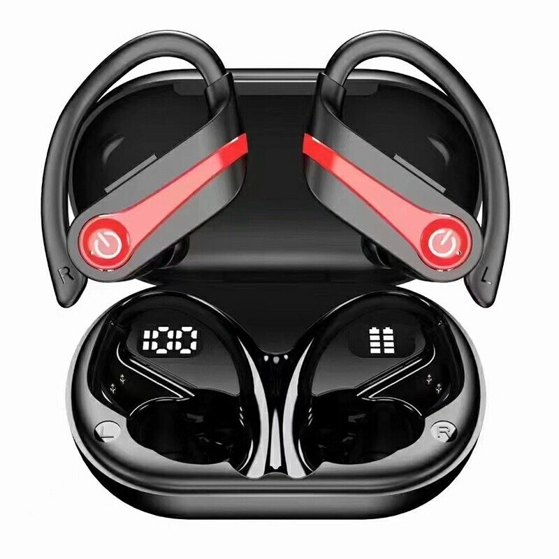 Q63-3 TWS Bluetooth 5.3 Digital Display Touch Ear Hook Earphone 3 Choice Colour