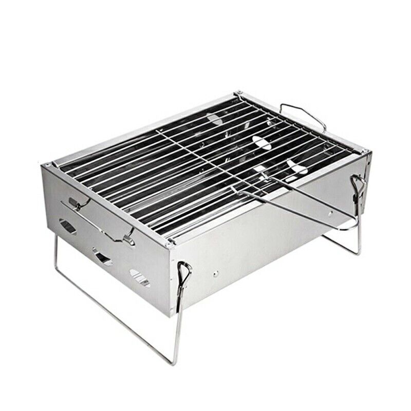 Folding BBQ Charcoal Barbecue Grill Garden Picnic Outdoor Stainless Steel Stove