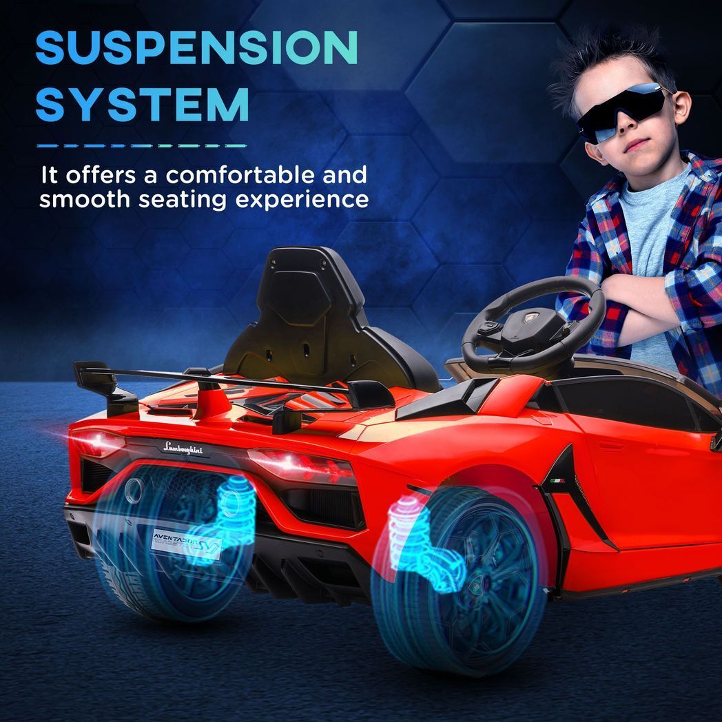 Lamborghini Veneno Licensed Electric Ride-on Car w/ Remote- Gree /Yellow/ Red